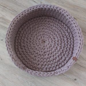 Panier au crochet coton recyclé pour chien